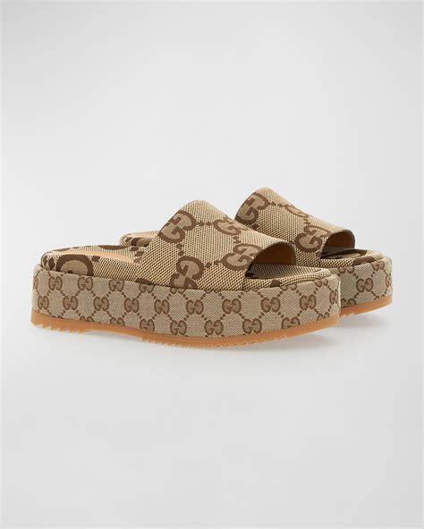 gucci angelina canvas slide sandals.